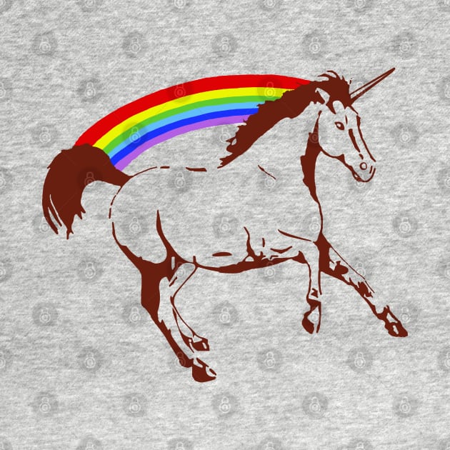 Rainbow Unicorn by geeklyshirts